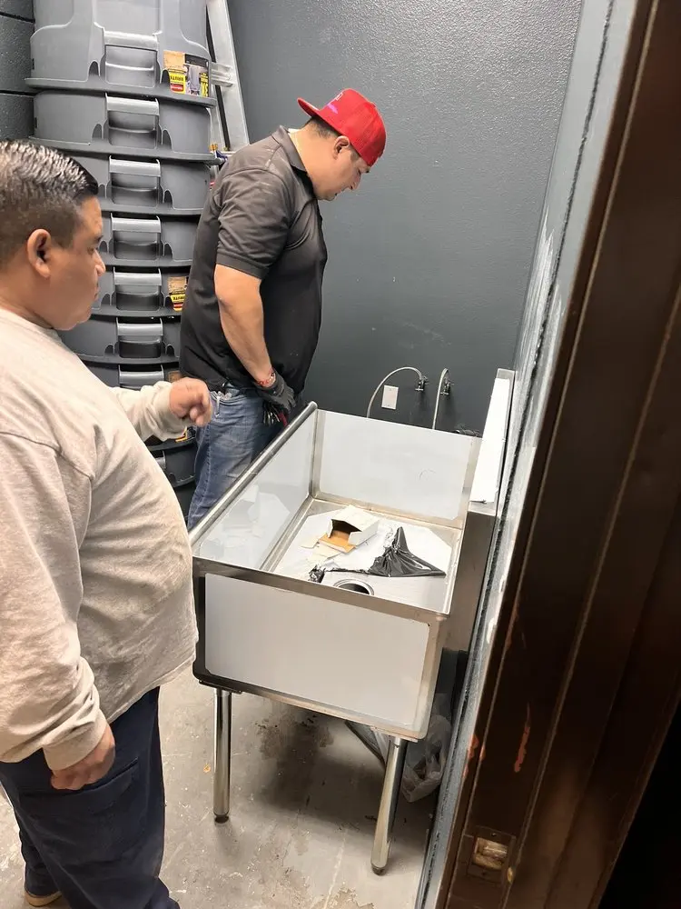 Commercial plumbing and sink installation in Rancho West